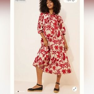 MAEVE THE BETTINA TIERED SHIRT DRESS